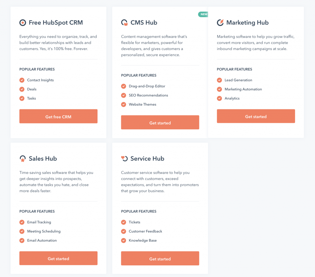 HubSpot offers