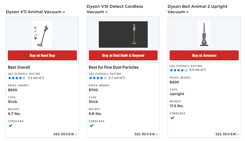 Buy a Dyson Vacuum