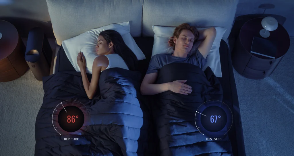 Eight Sleep smart bed with temperature control and AI sleep tracking